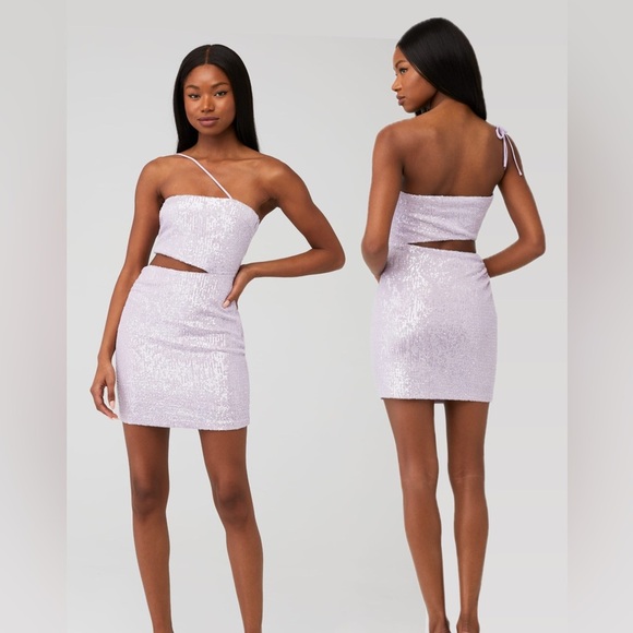 Amanda Uprichard Dresses & Skirts - Amanda Uprichard Brinley Sequin-Embroidered Halterneck dress - Like new - Small